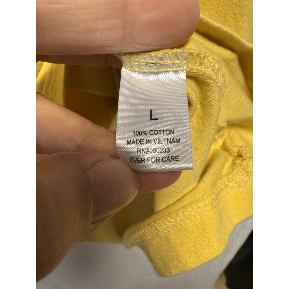 Coca-Cola X Pacsun T Shirt Men's Large Yellow Long Sleeve Casual Tee Outdoors - Picture 8 of 12